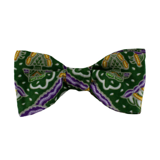 Green Purple Gold Bow Tie