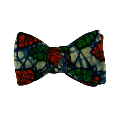 Blue Pinecone Bow Tie